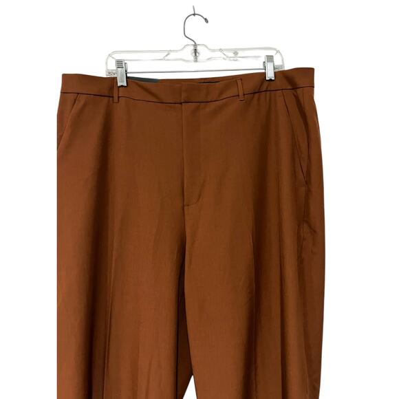 NWT Women's Banana Republic Brown Sculpted Stretch Trousers Size 18 - Picture 3 of 10